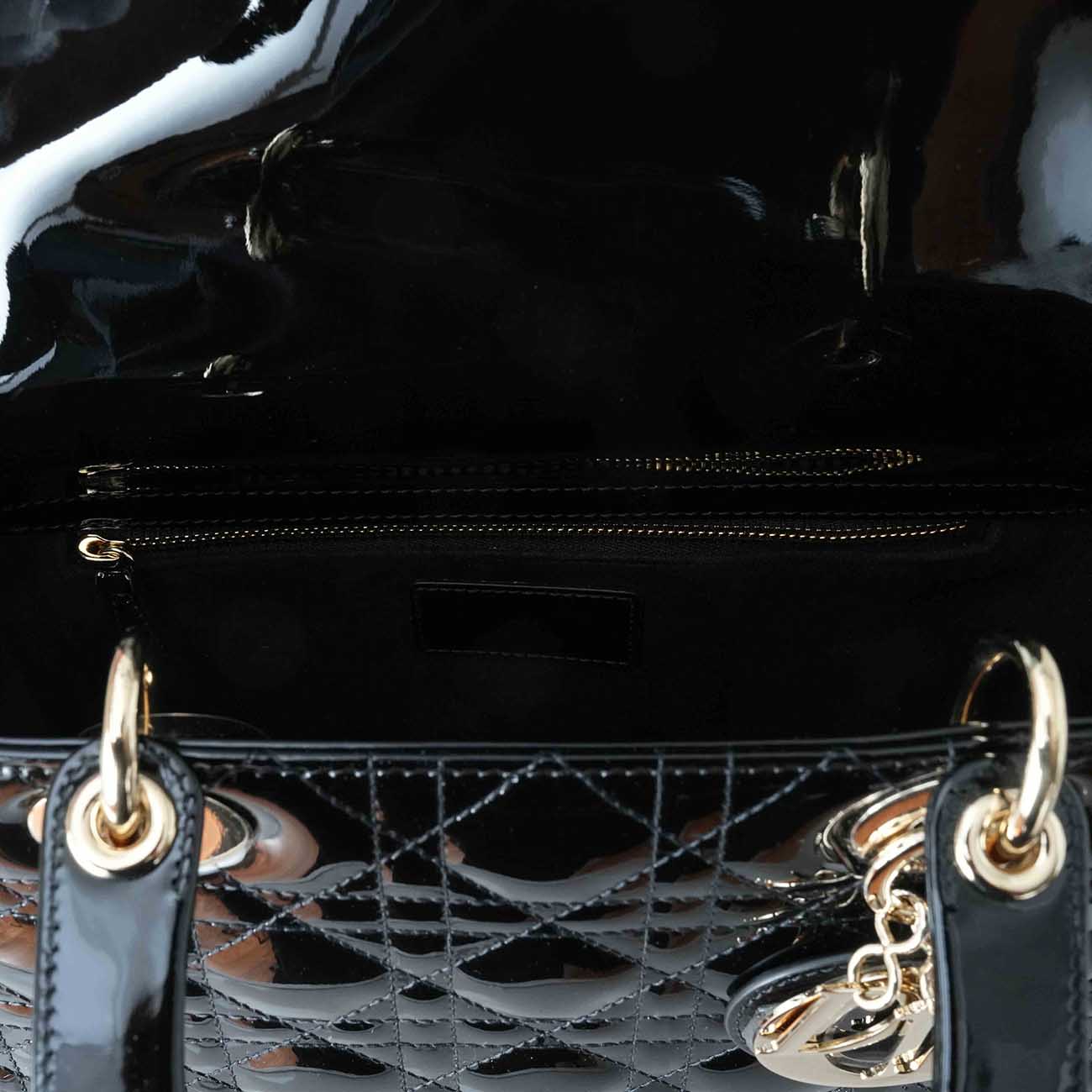 CHRISTIAN DIOR(USED)크리스찬디올 페이던트 레이디디올 미듐 토트 겸 숄더백